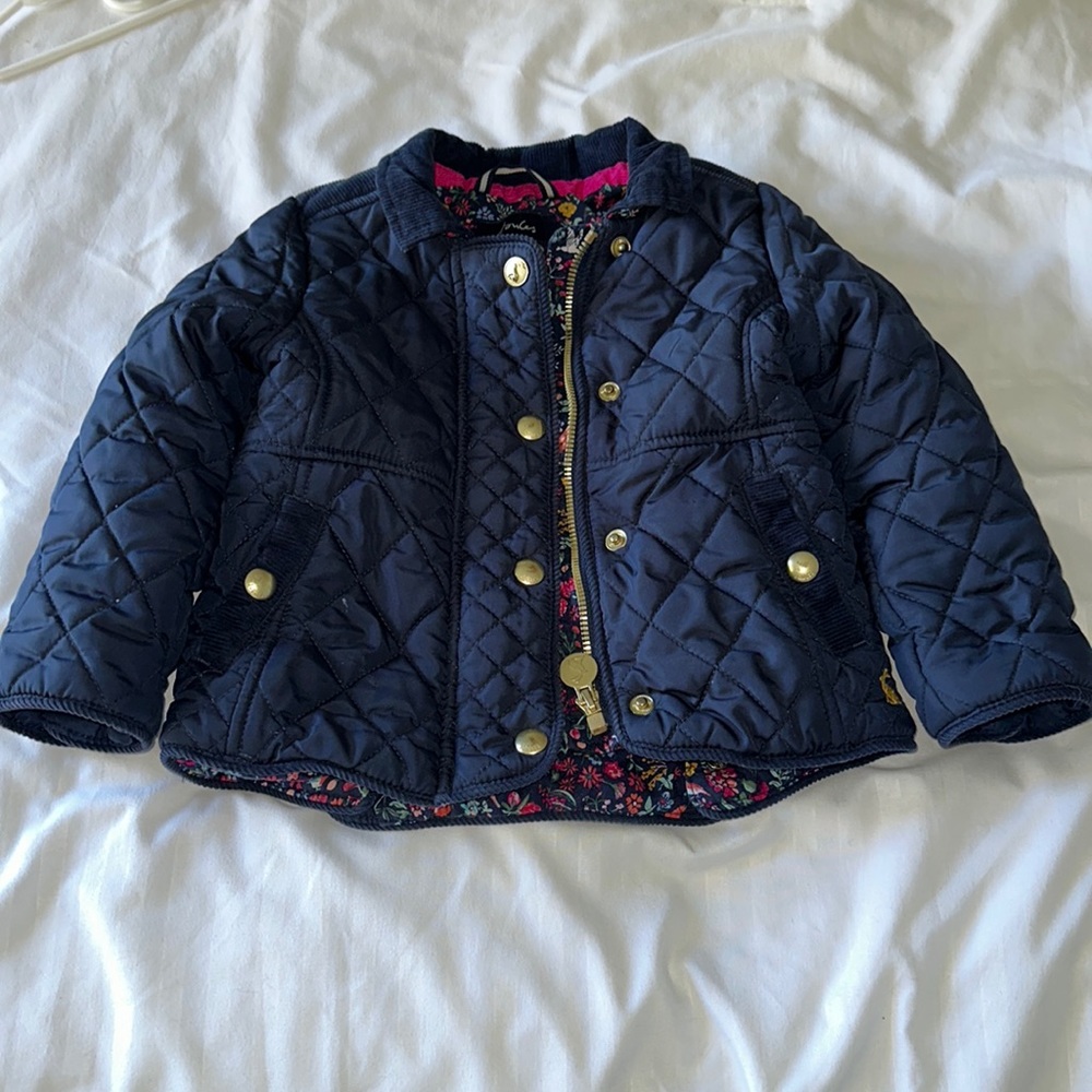 Joules 2T Girls Quilted Winter Jacket